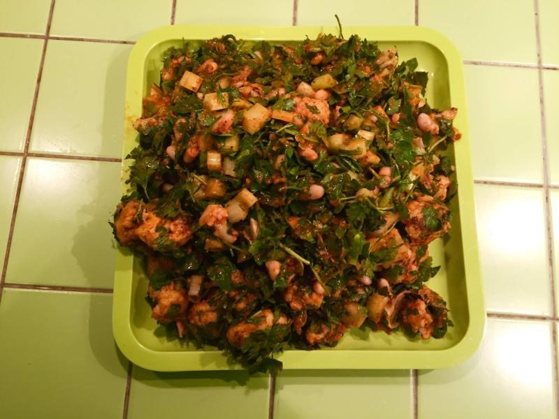 Согревающий овощной салат